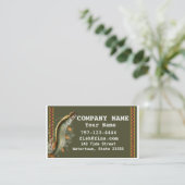 Jumping Muskie Visitenkarte (Stehend Vorderseite)