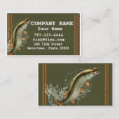 Jumping Muskie Visitenkarte (Vorne/Hinten)