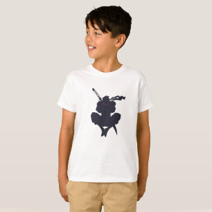 Jumping Ninja Silhouette - Wählen Sie Hintergrund T-Shirt