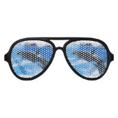 Jumping Orca Whale Partybrille (Vorderseite)