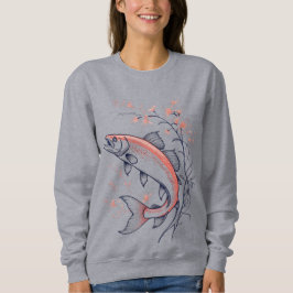 Jumping Pink Fish – Women’s Sweatshirt