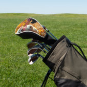 Jumping Poodle Puppies Golf Headcover (In SItu)