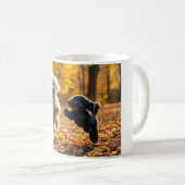 Jumping Poodle Puppies Kaffeetasse (VorderseiteRechts)