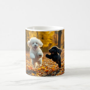 Jumping Poodle Puppies Kaffeetasse