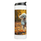 Jumping Poodle Puppies Thermosbecher (Nach links gedreht)