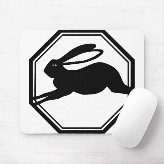 Jumping Rabbit Mousepad (Mit Mouse)
