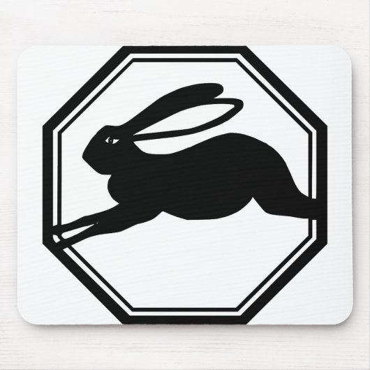 Jumping Rabbit Mousepad (Vorne)