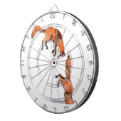 Jumping Red Fox Dartscheibe (Vorderseite rechts)