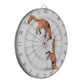 Jumping Red Fox Dartscheibe (Vorderseite Links)