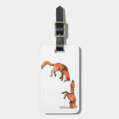 Jumping Red Fox Gepäckanhänger (Vorderseite vertikal)
