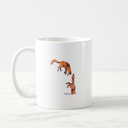 Jumping Red Fox Kaffeetasse (Links)