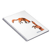 Jumping Red Fox Notizblock (Rechte Seite)
