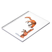 Jumping Red Fox Notizblock (Linke Seite)