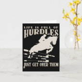 Jumping Reiter Reiten Reiten Horseba anzeigen Karte (Gelbe Blume)