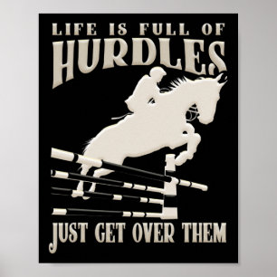 Jumping Reiter Reiten Reiten Horseba anzeigen Poster