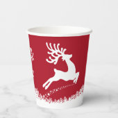 Jumping Rentier-Becher für benutzerdefiniertes Pap Pappbecher (Rückseite)