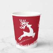 Jumping Rentier-Becher für benutzerdefiniertes Pap Pappbecher (Vorderseite)