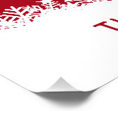 Jumping Rentier individuelle Name Poster (Ecke)