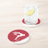 Jumping Rentier Untersetzer (Seite)