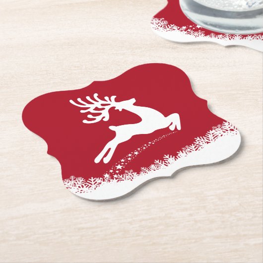 Jumping Rentier-Untersetzer Untersetzer (angewinkelt)