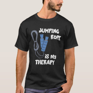 Jumping Rope ist meine Therapie Skipping Rope Card T-Shirt
