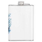 Jumping Salmon Splash Gift for Fisherman Art Flachmann (Rückseite)