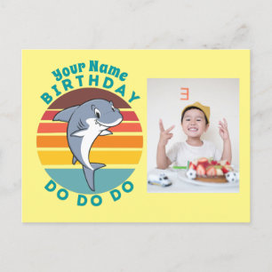 Jumping Shark Birthday Feiertagspostkarte