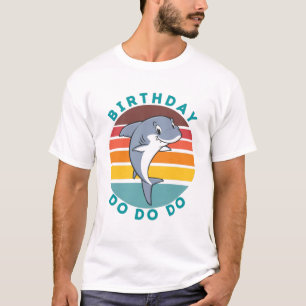 Jumping Shark Geburtstag für erwachsenen T - Shirt