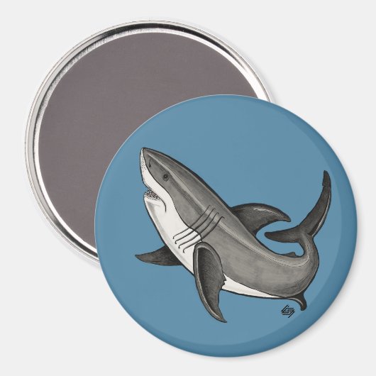 Jumping Shark Magnet (Vorderseite/Rückseite)