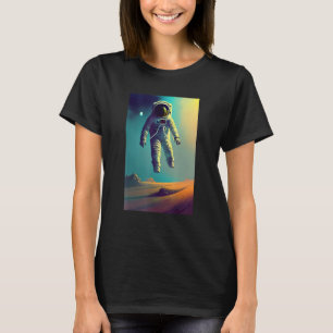Jumping Spaceman Universe Space Astronaut Galaxy T-Shirt