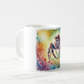 Jumping Spider 170624AREF114 - Watercolor Kaffeetasse (Vorderseite Links)
