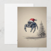 Jumping Spider Christmas Cards Feiertagskarte (Vorne/Hinten)