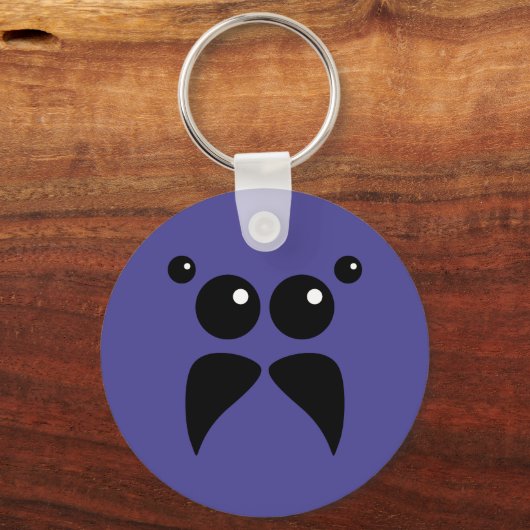 Jumping Spider Face Schlüsselanhänger (Vorderseite)