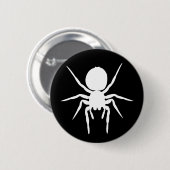 Jumping Spider Silhouette Wappen Button (Vorne & Hinten)