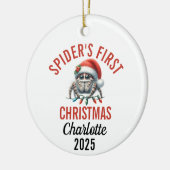 Jumping Spider's First Christmas 2025 Keramik Ornament (Links)