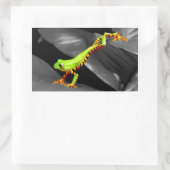 Jumping Tree Frog Rechteckiger Aufkleber (Tasche)