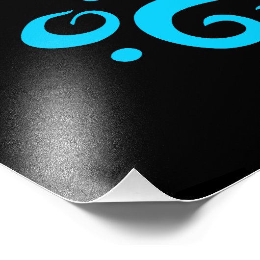 Jumping Tribal Blue Dolphin Fotodruck (Ecke)