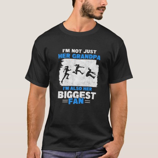 Jumping Triple Jump Track and Field Opa O T-Shirt (Vorderseite)