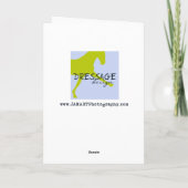 JUMPING VERTICAL 12x18 GREETING CARD Karte (Rückseite)