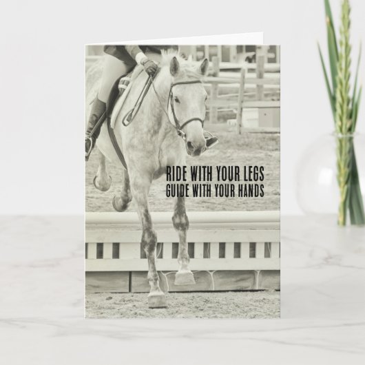 JUMPING VERTICAL 12x18 GREETING CARD Karte (Vorderseite)