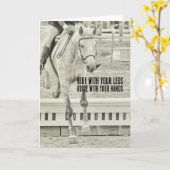 JUMPING VERTICAL 12x18 GREETING CARD Karte (Gelbe Blume)