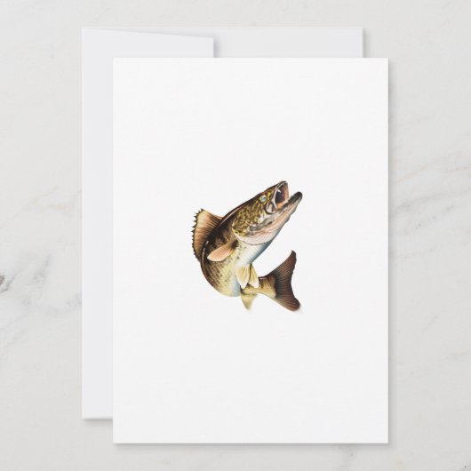 Jumping Walleye Einladung (Rückseite)