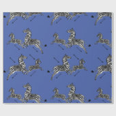 Jumping Zebra Geschenkpapier (Flach)