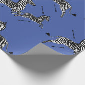 Jumping Zebra Geschenkpapier (Ecke)