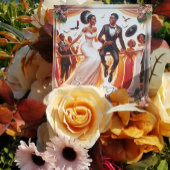 Jumping zusammen zur Liebe für immer Hochzeit Save The Date