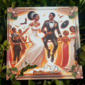 Jumping zusammen zur Liebe für immer Hochzeit Save The Date