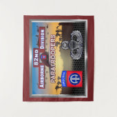 Jumpmaster Wings der 82. Im Flugzeug Division Wandteppich (Vorderseite)