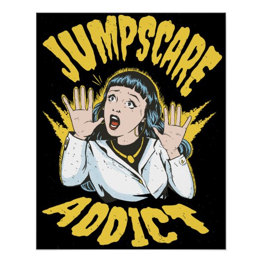 Jumpscare Addict Poster (Vorderseite)