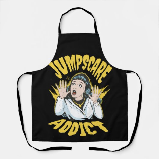 Jumpscare Addict Schürze (Vorderseite)