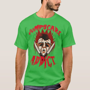 Jumpscare Beängstigend Horror Movies Addict Hallow T-Shirt